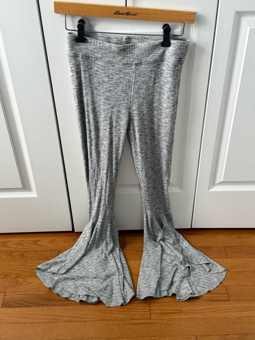 Free People Movement Low and Flow Flare Leggings in Heather Gray - Picture 3 of 5